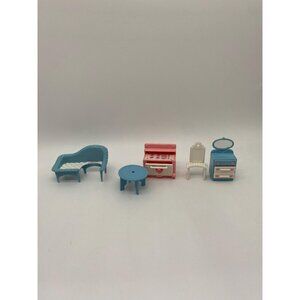 Vintage 1980s Fisher Price Precious Places Doll House Furniture Lot